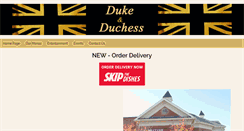 Desktop Screenshot of dukeandduchesspubs.com