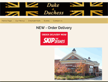 Tablet Screenshot of dukeandduchesspubs.com